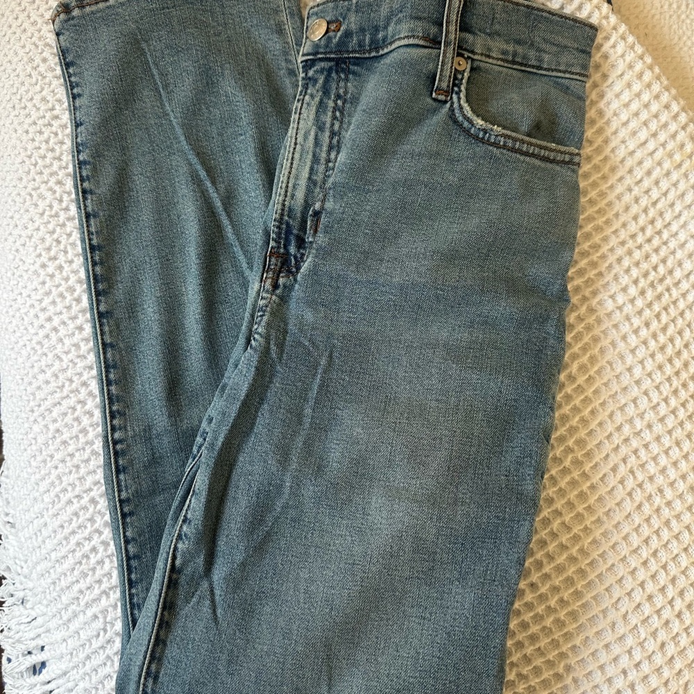 Madewell Blue Straight Leg Pants